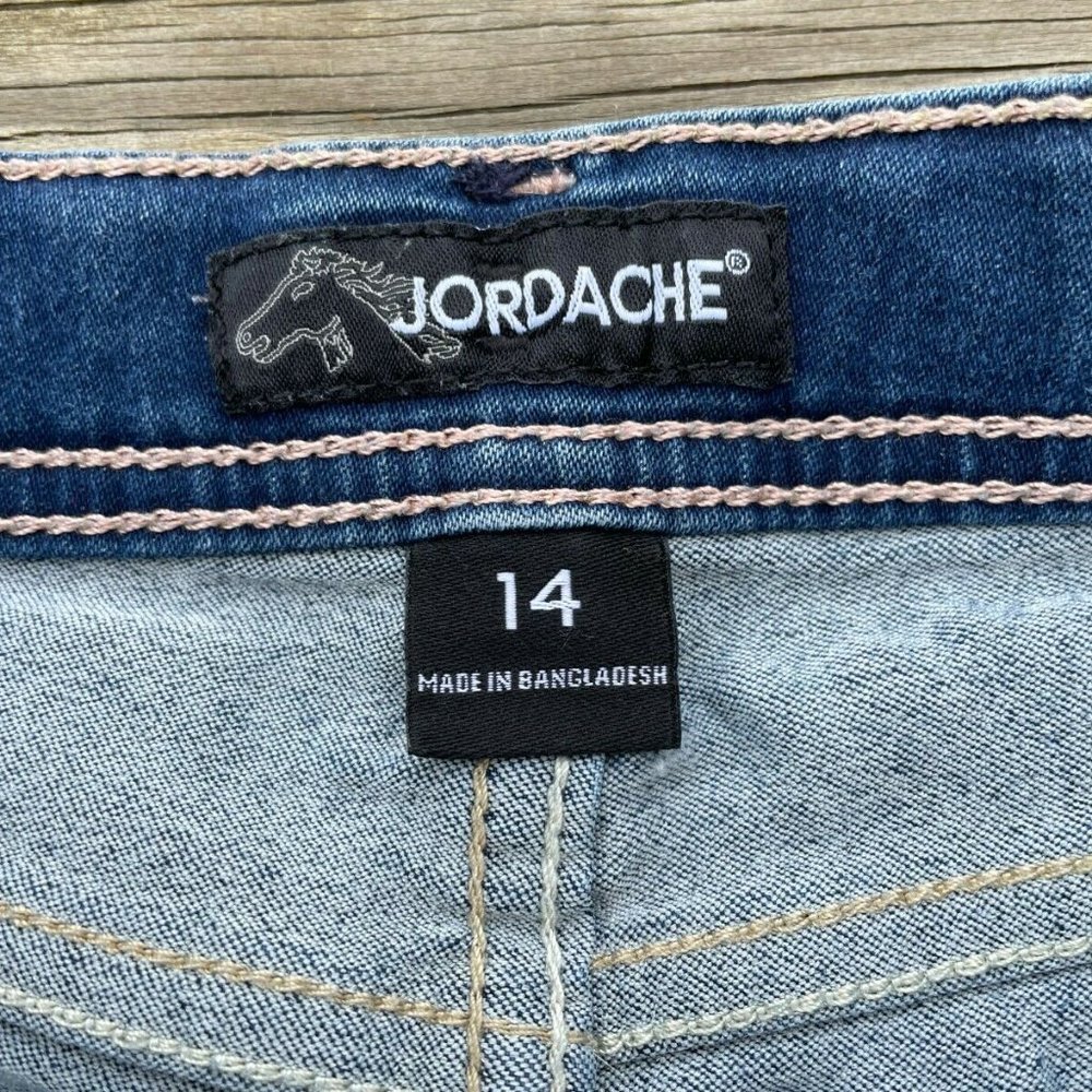 Jordache Girl Shorts Blue Denim Shorts Size 14 - Picture 5 of 11